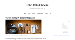 Desktop Screenshot of johneatscheese.com