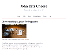 Tablet Screenshot of johneatscheese.com